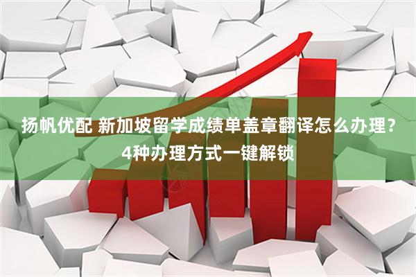 扬帆优配 新加坡留学成绩单盖章翻译怎么办理？4种办理方式一键解锁